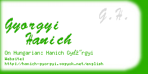 gyorgyi hanich business card